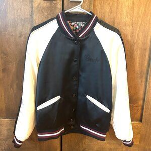 COACH SATIN REVERSIBLE VARSITY JACKET MEDIUM
